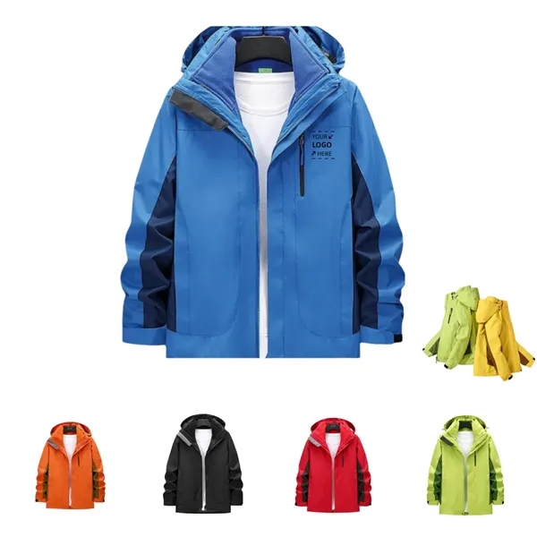 3 in 1 Winter Windproof Snow Ski Jacket Coat - 3 in 1 Winter Windproof Snow Ski Jacket Coat - Image 0 of 7