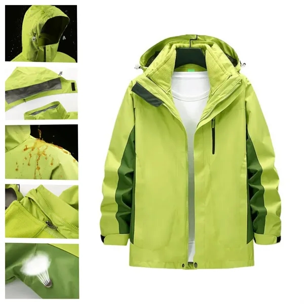 3 in 1 Winter Windproof Snow Ski Jacket Coat - 3 in 1 Winter Windproof Snow Ski Jacket Coat - Image 7 of 7