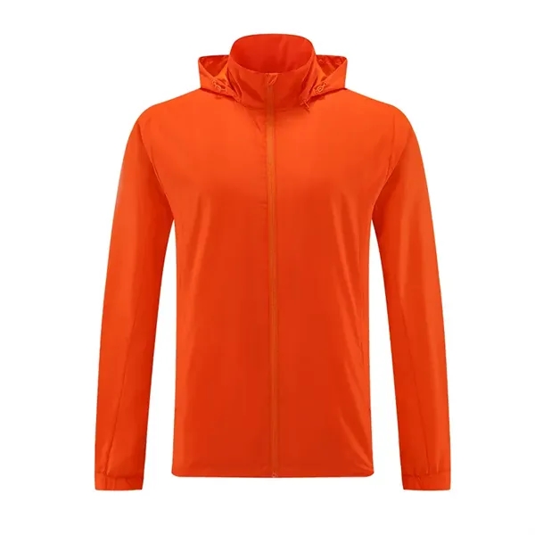 Lightweight Waterproof Hooded Windbreaker Rain Jacket - Lightweight Waterproof Hooded Windbreaker Rain Jacket - Image 1 of 5