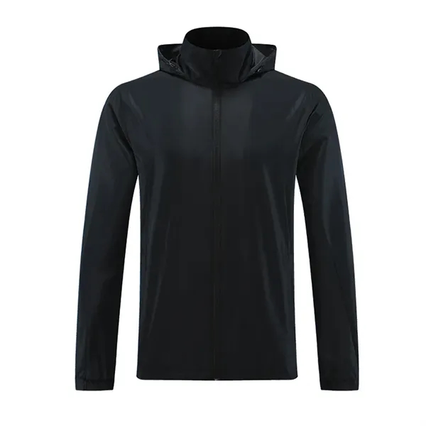 Lightweight Waterproof Hooded Windbreaker Rain Jacket - Lightweight Waterproof Hooded Windbreaker Rain Jacket - Image 4 of 5