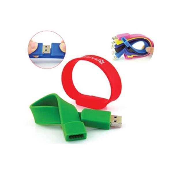 Wristband USB Flash Drives w/ Custom Logo - Wristband USB Flash Drives w/ Custom Logo - Image 7 of 8