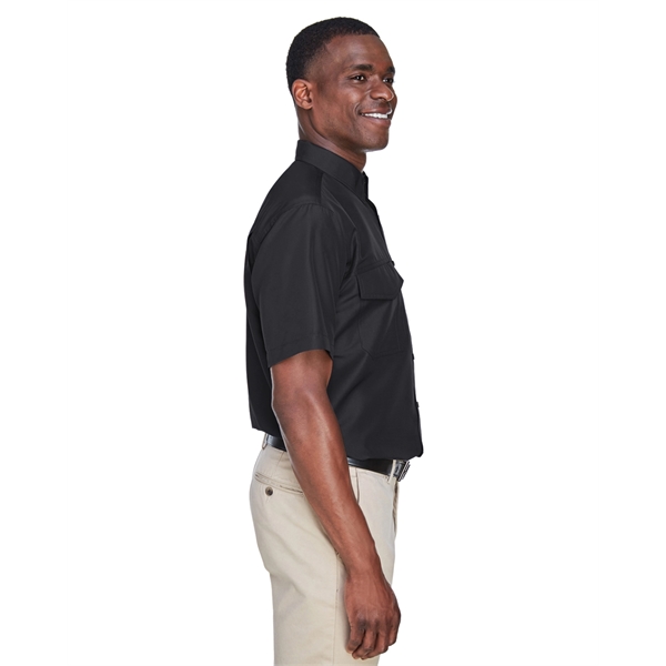 Harriton Men's Key West Short-Sleeve Performance Staff Shirt - Harriton Men's Key West Short-Sleeve Performance Staff Shirt - Image 9 of 54