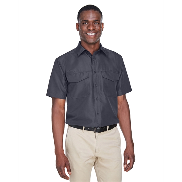 Harriton Men's Key West Short-Sleeve Performance Staff Shirt - Harriton Men's Key West Short-Sleeve Performance Staff Shirt - Image 11 of 54