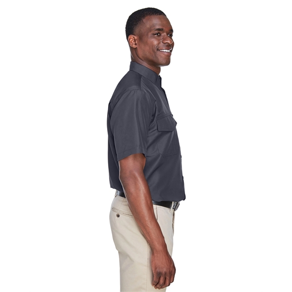 Harriton Men's Key West Short-Sleeve Performance Staff Shirt - Harriton Men's Key West Short-Sleeve Performance Staff Shirt - Image 12 of 54