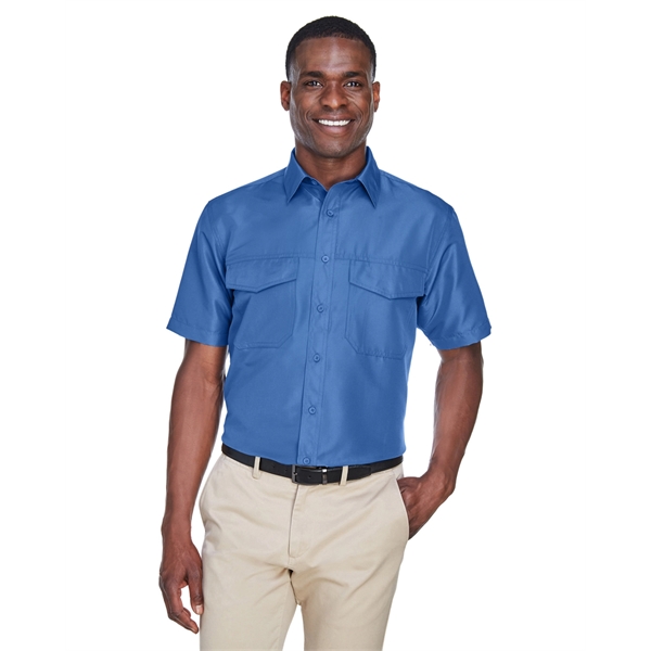 Harriton Men's Key West Short-Sleeve Performance Staff Shirt - Harriton Men's Key West Short-Sleeve Performance Staff Shirt - Image 14 of 54