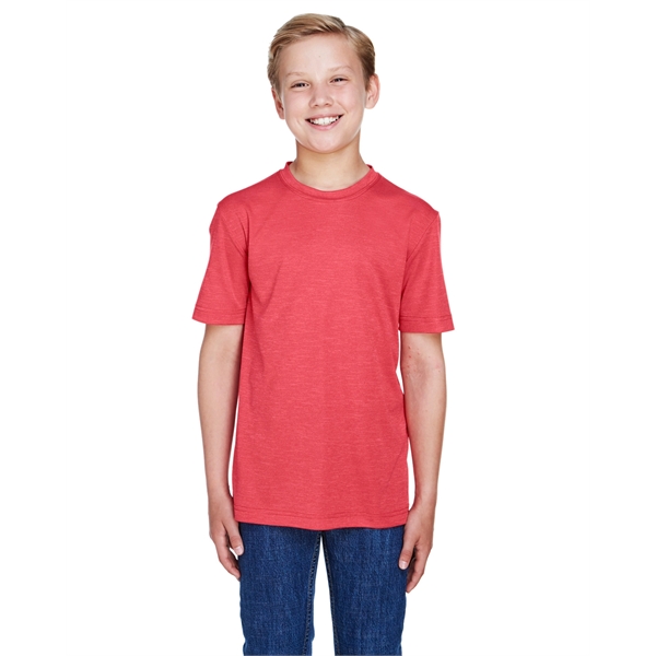 Team 365 Youth Sonic Heather Performance T-Shirt - Team 365 Youth Sonic Heather Performance T-Shirt - Image 12 of 70