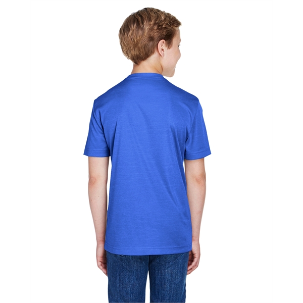 Team 365 Youth Sonic Heather Performance T-Shirt - Team 365 Youth Sonic Heather Performance T-Shirt - Image 16 of 70