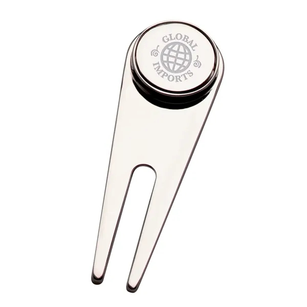 Magnetic Divot Repair Tool with Ball Marker - Magnetic Divot Repair Tool with Ball Marker - Image 1 of 2