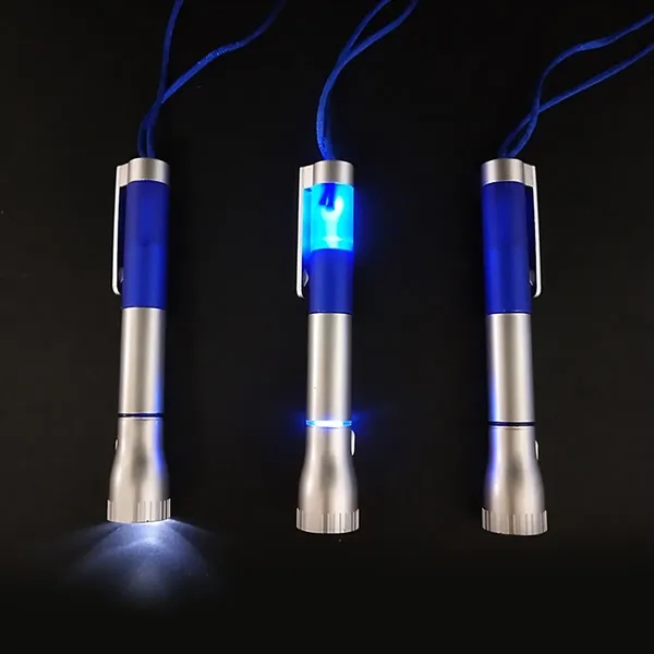 LED Light-Up Black Ink Pen with Necklace - LED Light-Up Black Ink Pen with Necklace - Image 2 of 4