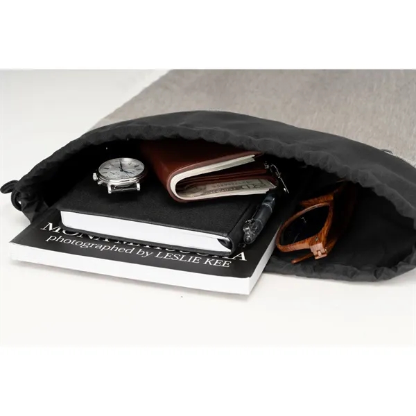 RejuVe® MILANO Recycled Heather Modern Sleek Drawstring Bag - RejuVe® MILANO Recycled Heather Modern Sleek Drawstring Bag - Image 6 of 7
