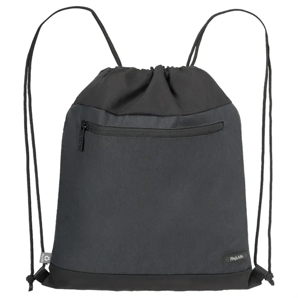 RejuVe® MILANO Recycled Heather Modern Sleek Drawstring Bag - RejuVe® MILANO Recycled Heather Modern Sleek Drawstring Bag - Image 2 of 7