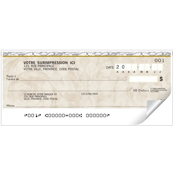Personal Cheques - Festoon, French - Personal Cheques - Festoon, French - Image 0 of 1