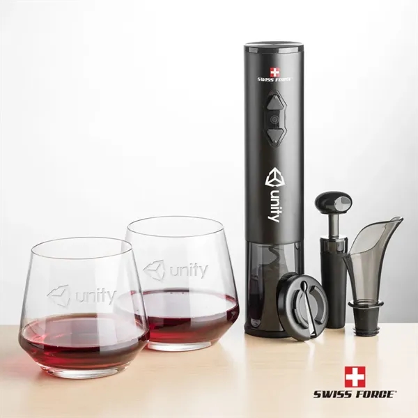 Swiss Force® Opener Set & Tucson Stemless Wine - Swiss Force® Opener Set & Tucson Stemless Wine - Image 0 of 4