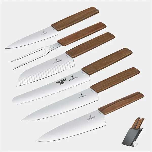 Swiss Army-Victorinox® German Made 6-Piece Block Knife Set - Swiss Army-Victorinox® German Made 6-Piece Block Knife Set - Image 0 of 2