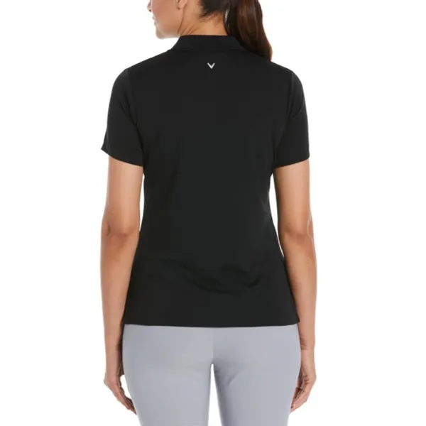 Callaway® Vent Moisture Wicking Women's Ottoman Polo Shirt - Callaway® Vent Moisture Wicking Women's Ottoman Polo Shirt - Image 2 of 8