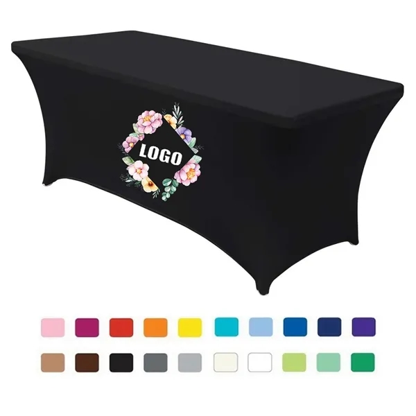 Premium 6' Full Color Dye Sublimation Stretch Table Cover - Premium 6' Full Color Dye Sublimation Stretch Table Cover - Image 0 of 1