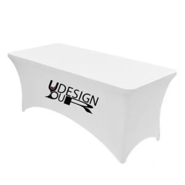 Premium 6' Full Color Dye Sublimation Stretch Table Cover - Premium 6' Full Color Dye Sublimation Stretch Table Cover - Image 1 of 1
