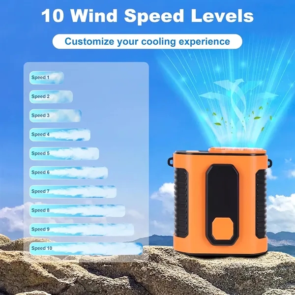 Portable Waist Fan with LED light - Portable Waist Fan with LED light - Image 1 of 5