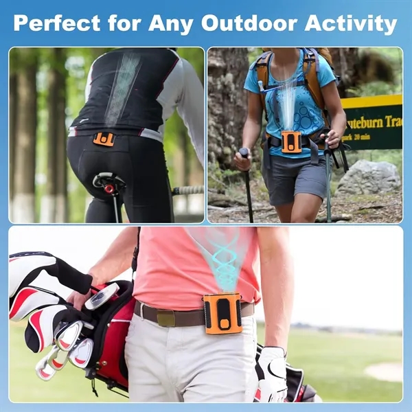 Portable Waist Fan with LED light - Portable Waist Fan with LED light - Image 2 of 5