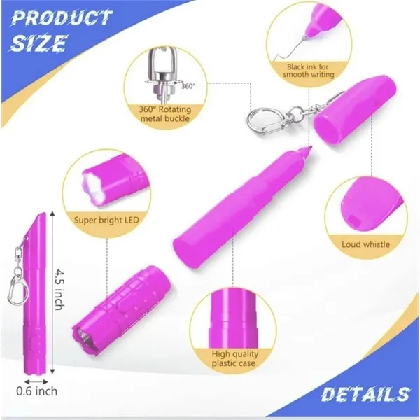 Ballpoint Pen with Keychain and LED - Ballpoint Pen with Keychain and LED - Image 1 of 2