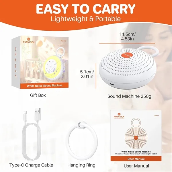 Portable Sleep Instrument White Noise Machine - Portable Sleep Instrument White Noise Machine - Image 6 of 6