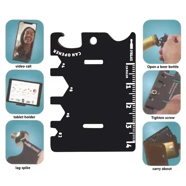 10 In 1 Bottle Opener Phone Holder Bracket Folding Card - 10 In 1 Bottle Opener Phone Holder Bracket Folding Card - Image 3 of 3