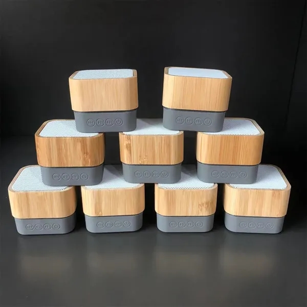 Customizable Bamboo Portable Bluetooth Brown Speakers - Customizable Bamboo Portable Bluetooth Brown Speakers - Image 1 of 2