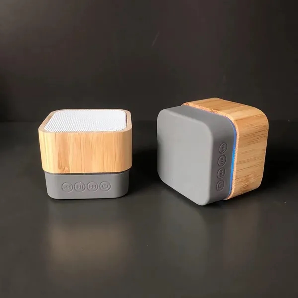 Customizable Bamboo Portable Bluetooth Brown Speakers - Customizable Bamboo Portable Bluetooth Brown Speakers - Image 2 of 2