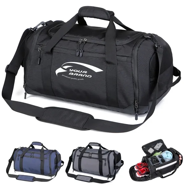 Big Gym Sports Travel Duffel Bag with Shoes Compartment - Big Gym Sports Travel Duffel Bag with Shoes Compartment - Image 0 of 5