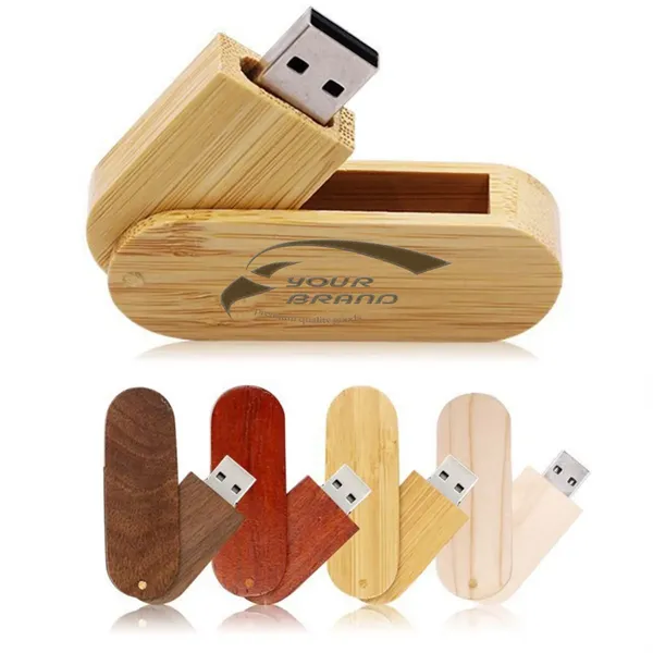16GB Custom Logo Personalized Text Wood USB Flash Drives - 16GB Custom Logo Personalized Text Wood USB Flash Drives - Image 0 of 3