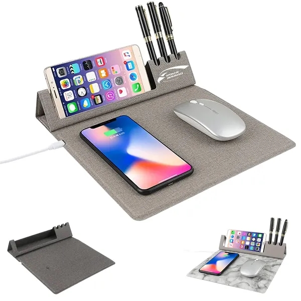 Wireless Charging Gaming Mouse Pad Foldable for Office Home - Wireless Charging Gaming Mouse Pad Foldable for Office Home - Image 0 of 8