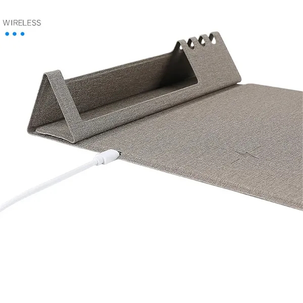 Wireless Charging Gaming Mouse Pad Foldable for Office Home - Wireless Charging Gaming Mouse Pad Foldable for Office Home - Image 2 of 8