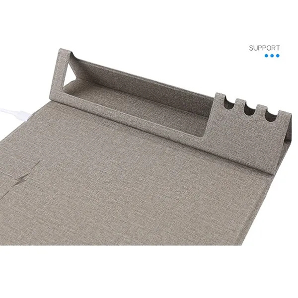 Wireless Charging Gaming Mouse Pad Foldable for Office Home - Wireless Charging Gaming Mouse Pad Foldable for Office Home - Image 3 of 8