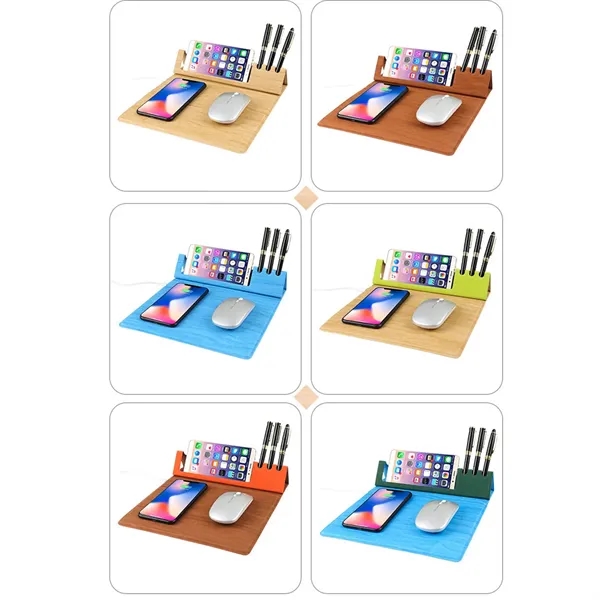Wireless Charging Gaming Mouse Pad Foldable for Office Home - Wireless Charging Gaming Mouse Pad Foldable for Office Home - Image 7 of 8