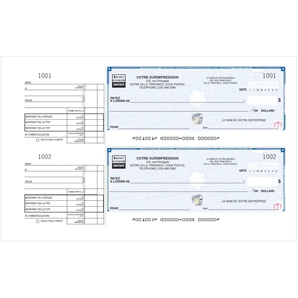High Security 2-To-A-Page Cheques - High Security 2-To-A-Page Cheques - Image 0 of 1