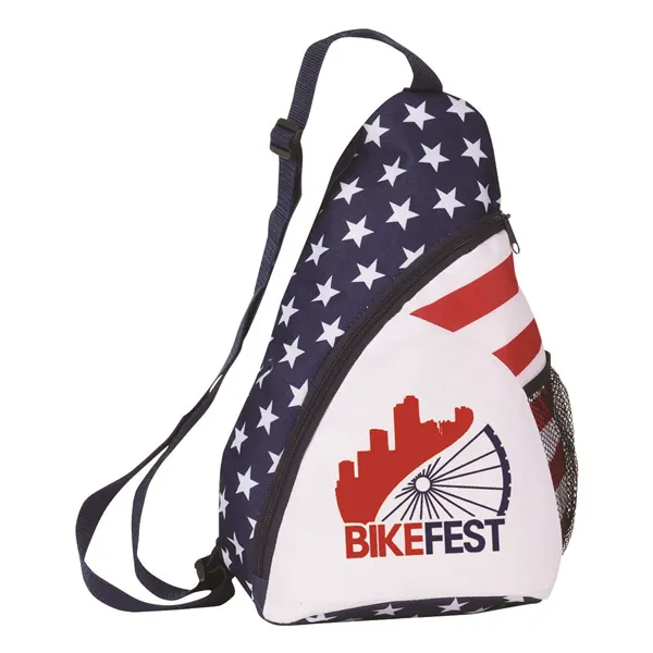 Patriotic Sling Backpack - Patriotic Sling Backpack - Image 0 of 3