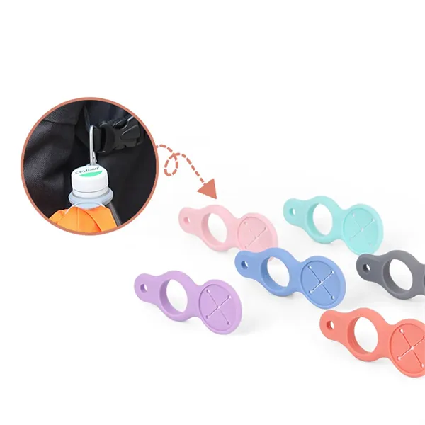 Silicone Water Bottle Carrier With Carabiner - Silicone Water Bottle Carrier With Carabiner - Image 4 of 4