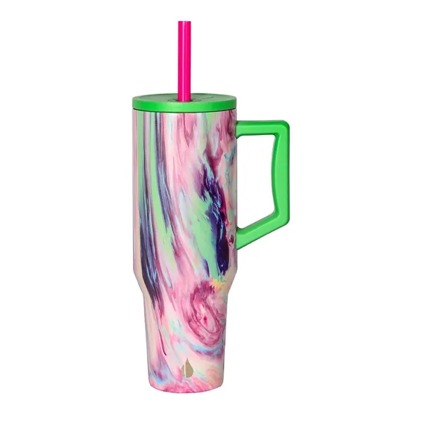 Elemental® 40oz Commuter Tumbler With Handle and Straws - Elemental® 40oz Commuter Tumbler With Handle and Straws - Image 34 of 41