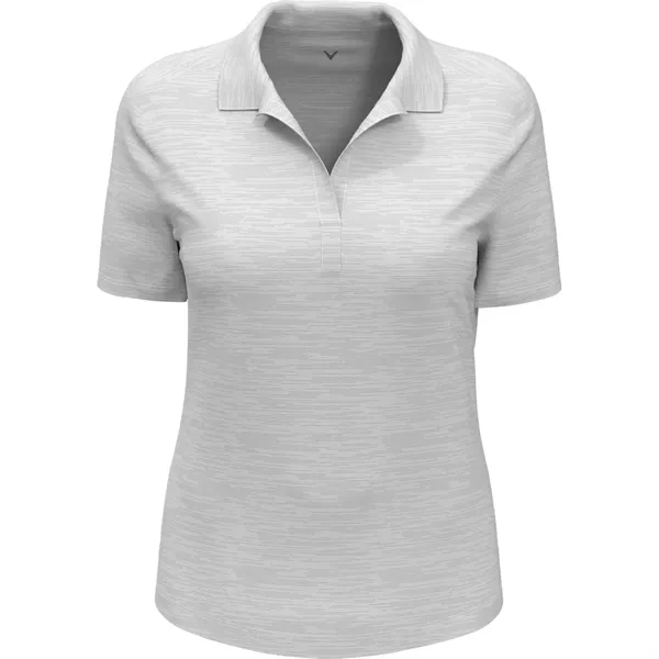 Callaway® Moisture Wicking Broken Stripe Women's Polo Shirt - Callaway® Moisture Wicking Broken Stripe Women's Polo Shirt - Image 5 of 7