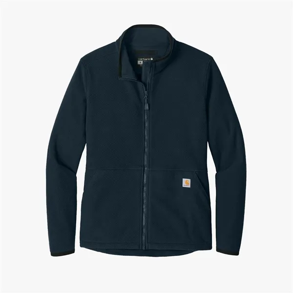 Carhartt® Women's Textured Full-Zip Fleece Jacket - Carhartt® Women's Textured Full-Zip Fleece Jacket - Image 3 of 8