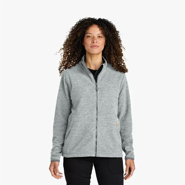 Carhartt® Women's Textured Full-Zip Fleece Jacket - Carhartt® Women's Textured Full-Zip Fleece Jacket - Image 5 of 8