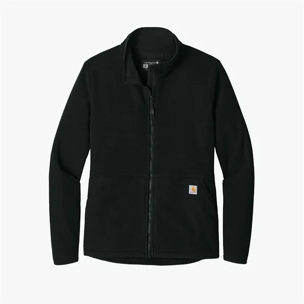 Carhartt® Women's Textured Full-Zip Fleece Jacket - Carhartt® Women's Textured Full-Zip Fleece Jacket - Image 8 of 8