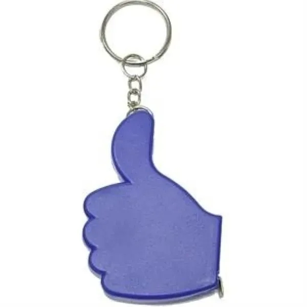 Thumbs Up Tape Measure Key Chain - Thumbs Up Tape Measure Key Chain - Image 1 of 4