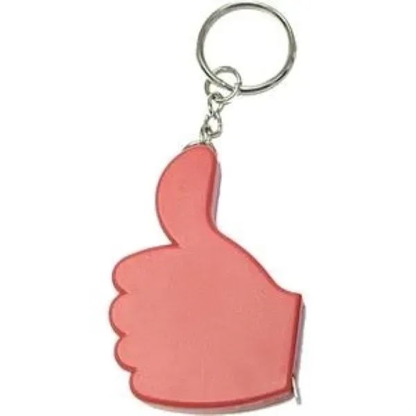 Thumbs Up Tape Measure Key Chain - Thumbs Up Tape Measure Key Chain - Image 2 of 4