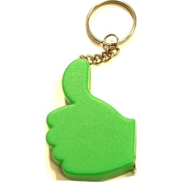 Thumbs Up Tape Measure Key Chain - Thumbs Up Tape Measure Key Chain - Image 3 of 4