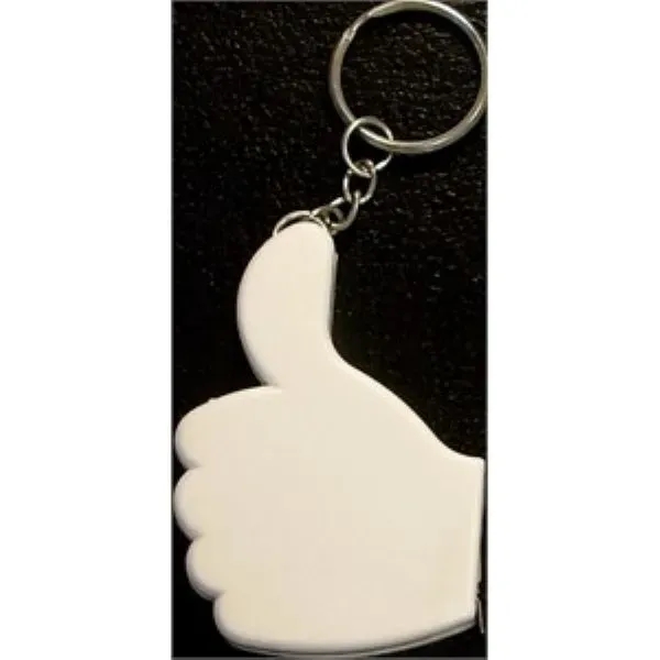 Thumbs Up Tape Measure Key Chain - Thumbs Up Tape Measure Key Chain - Image 4 of 4