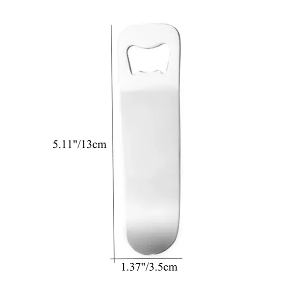 Stainless Steel Square Bottle Opener - Stainless Steel Square Bottle Opener - Image 3 of 3