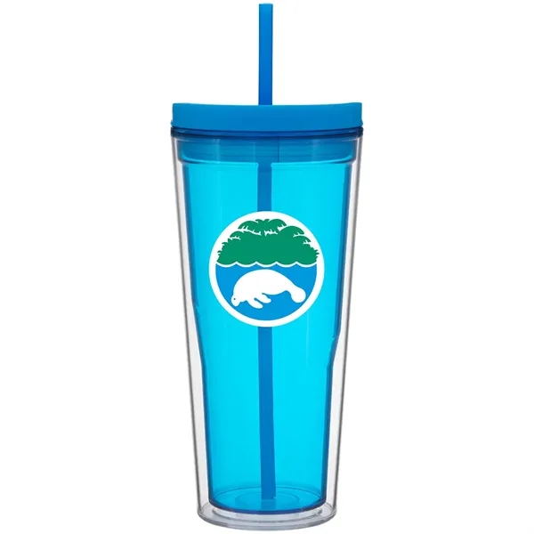 20.9 oz Vast Double Wall Acrylic Tumbler w/Straw - 20.9 oz Vast Double Wall Acrylic Tumbler w/Straw - Image 5 of 7