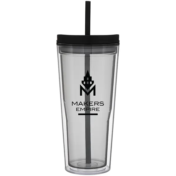 20.9 oz Vast Double Wall Acrylic Tumbler w/Straw - 20.9 oz Vast Double Wall Acrylic Tumbler w/Straw - Image 7 of 7