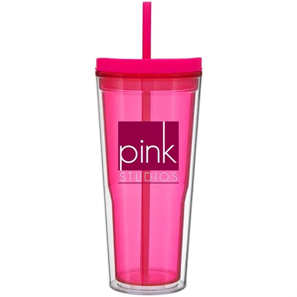 20.9 oz Vast Double Wall Acrylic Tumbler w/Straw - 20.9 oz Vast Double Wall Acrylic Tumbler w/Straw - Image 1 of 7